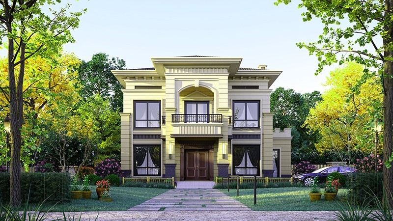 潍坊中式合院住宅，开放庭院与邻里乡亲更亲近